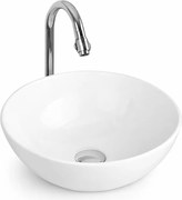 PARMA || Umývadlo na dosku, keramika, biela, okrúhla