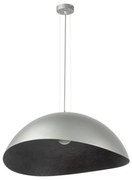 Luster na lanku SOLARIS 1xE27/60W/230V strieborná/čierna