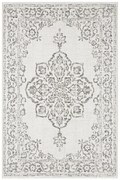 Hanse Home, Kusový koberec Beach 103855 Cream / Grey / Anthracite – na von aj na doma, 240x340, béžová, biela, chodba / predsieň