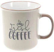 Kameninový hrnček Coffee biela, 710 ml