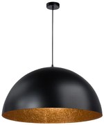 Luster na lanku SFERA 1xE27/60W/230V pr. 35 cm čierna/medená