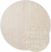 Ted Baker, Kusový koberec Ted Baker Richmond 106365 Biela kruh, 200x200, biela, detská izba