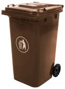 Popolnica Mulltonne 240 L - hnedá