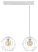 Luster na lanku MERCURE 2xE27/15W/230V biela