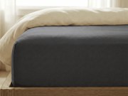 Jersey plachta s lycrou tmavosivá 180 x 200 cm