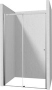 Deante Kerria Plus, posuvné sprchové dvere do otvoru 150x200 cm, 6mm číre sklo, chrómový profil, DEA-KTSP015P