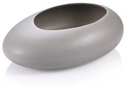 Tescoma Oválny nízky kvetináč FANCY HOME Stones, sivá