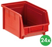 ArtPlast Plastové boxy BASIC, 146 x 237 x 124 mm, 24 ks, červené