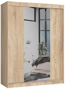 Šatníková skriňa s posuvnými dverami 150 cm CLP sonoma