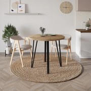 Okrúhly jedálenský stôl Houseland Xana 90 cm dub Castello medový