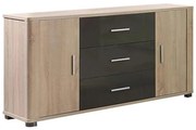 Systémový nábytok komoda Fill 4 2D3S Sonoma/Grafit
