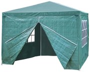 Záhradný pavilónový stan 3x3x2,5 m - zelený - 4 steny