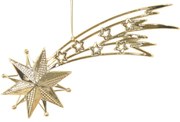Zlatá vianočná ozdoba Kométa 17cm