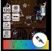 Aigostar - LED RGBY vonkajší vianočný reťaz 120xLED/6W/230V/8 funkcií 3x0,6m IP44 + diaľkové ovládanie