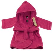 Tmavoružový bavlnený detský župan veľkosť 1-2 roky - Tiseco Home Studio