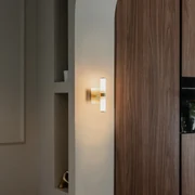 Moderná nástenná lampa do kúpeľne zlatá IP44 2-svetlá - Bath