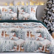 VIANOČNÉ OBLIEČKY Z MIKROVLÁKNA FAIRYLAND 200X220 CM, 2 KS 70X80 CM VZOROVANÉ