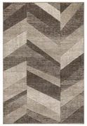 Koberec FEEL 5673/15055 HERRINGBONE béžový / hnedý / krémový