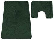 Sada kúpeľňových koberčekov Montana Flora Hunter Green