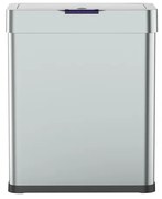 Bezdotykový odpadkový Jumbo kôš 60l USB kábel zadarmo, strieborná