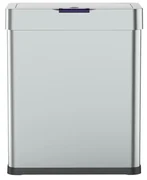 Bezdotykový odpadkový Jumbo kôš 60l USB kábel zadarmo, strieborná