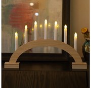 Brilagi - LED Vianočný svietnik 7xLED/2xAA 28x45 cm