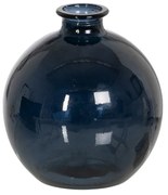 Tmavomodrá ručne vyrobená váza (výška 18 cm) – Ixia
