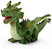 Rappa Plyšový drak zelený, 40 cm ECO-FRIENDLY