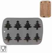 Silikónová forma na pečenie VIANOČNÉ STROMKY, sivá