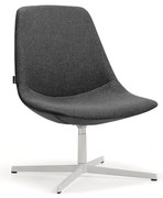 Kreslo LANGLEY, biela/antracit