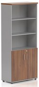 Vysoká skriňa Visio LUX 80 x 38,5 x 183,5 cm, orech