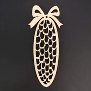 AMADEA Drevená ozdoba šiška 12 cm