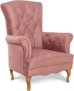 Kreslo Panama 1, starorůžová (monolith 63)