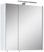 Riva Vulcano Zrkadlová skrinka s LED osvetlením, 61 × 60 × 14 cm