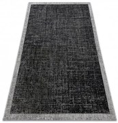 Koberec SIZAL FLOORLUX 20401 černý / stříbrný