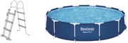 Bestway Bazén Steel Pro, Ø 366 x 84 cm + Bazénový rebrík, 107 cm (800010838)