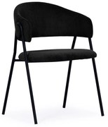LINA ČALÚNENÁ STOLIČKA black