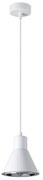 Závesné svietidlo Tazila 1, 1x biele kovové tienidlo, LED