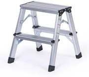 Hliníkové obojstranné schodíky, 2x2 stupne, 425 mm