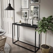 KONZOLA BELLA ČIERNÝ MRAMOR / ČIERNÝ PODSTAVEC 100