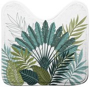 Bielo-zelená WC kúpeľňová predložka 45x45 cm Panazio – douceur d'intérieur