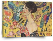 Sablio Obraz Dáma s vejárom - Gustav Klimt - 150x110 cm