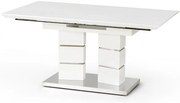 Jídelní rozkládací stůl Lord 160/200 cm bílý