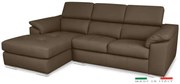 Kožená rohová sedacia súprava LOREN II, Ľavá, hnedá (madras - 111 bark)
