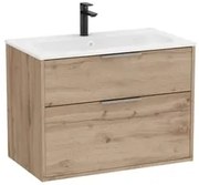 Roca Optica kúpeľňová skrinka s umývadlom 79x58x45,5 cm dub OPT802ZO