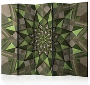 Artgeist Paraván - Star Mandala (Green) II [Room Dividers]
