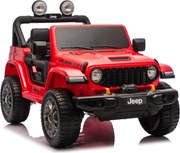 LEAN CARS Batéria pre vozidlá Jeep Rubicon 4x4 DK-JWR556 4x200W 24V červená
