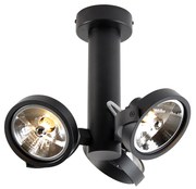Moderné bodové svietidlo čierne nastaviteľné 3-svetelné - Goes
