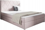 Kontinentálna posteľ Dva kontajnery matrac Pocket Marcos 180x200 Ružová