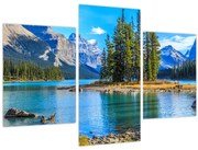 Obraz - Horská krajina s riekou (90x60 cm)